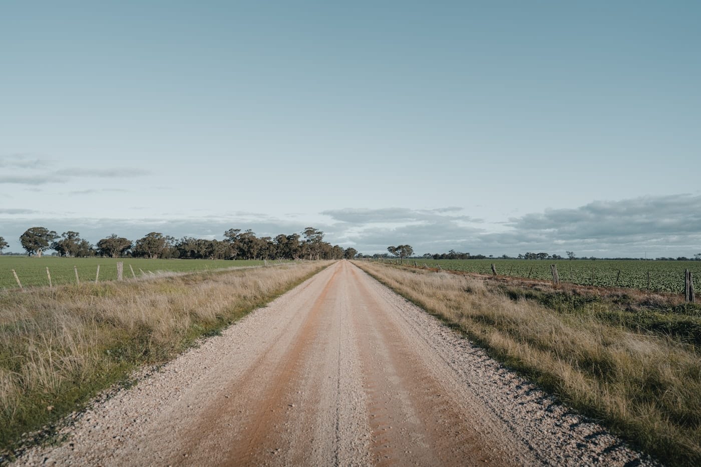 An open country road through the Australian landscape